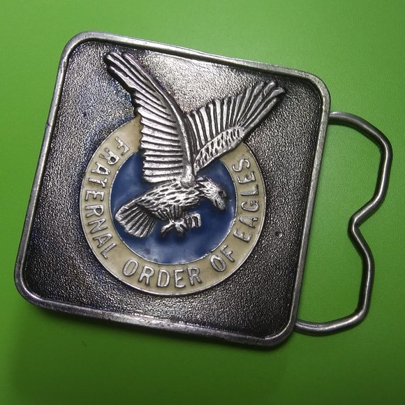 Fraternal Order Of Eagles belt buckle flaws - Picture 1 of 12